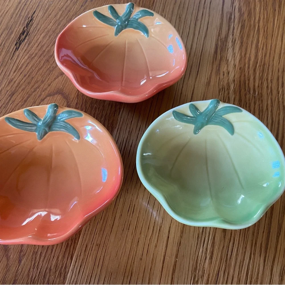 3 Williams Sonoma Ceramic Tomato Dishes